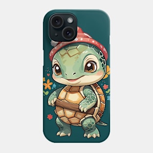 Cheerful floral Turtle Phone Case