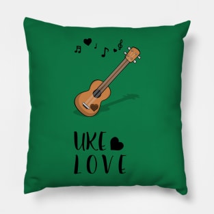 Hawaiian Mahalo Acoustic Uke Ukulele Love Notes with Heart Pillow