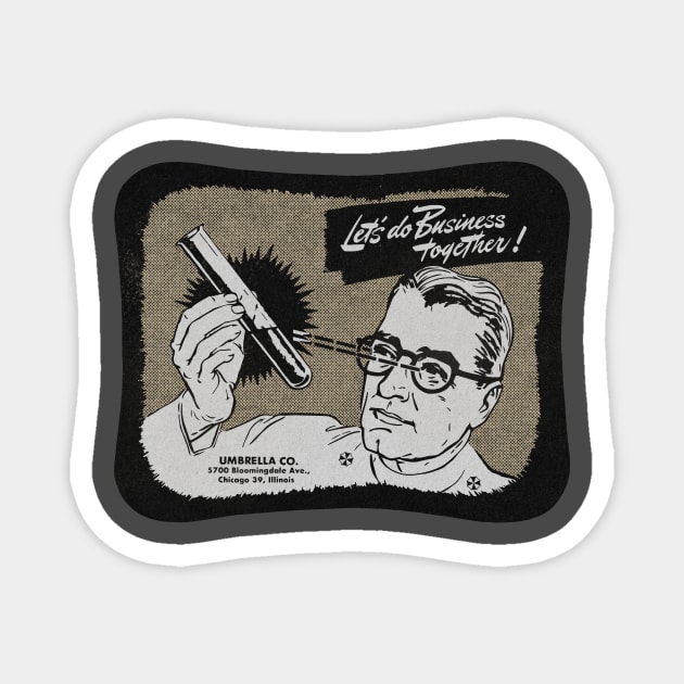 Vintage Resident Scientist Fan Art Magnet by Kujo Vintage