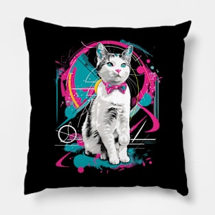 Sleek Cat Accessories Modern Pillow