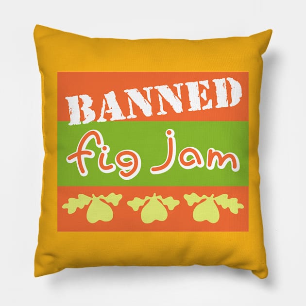 Banned Jam Pillow by altered igo