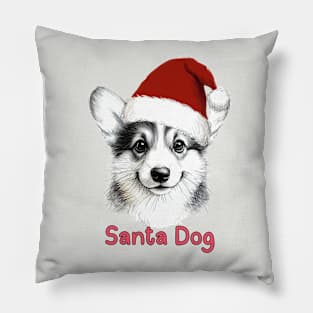 Santa Dog - Corgi Pillow