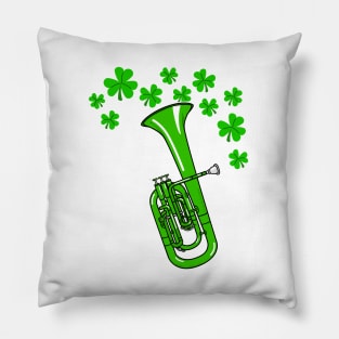 St Patrick's Day Tenor Horn Teacher Brass Player Pillow