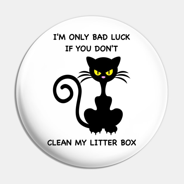 Bad Luck Cat Pin by Tykewise