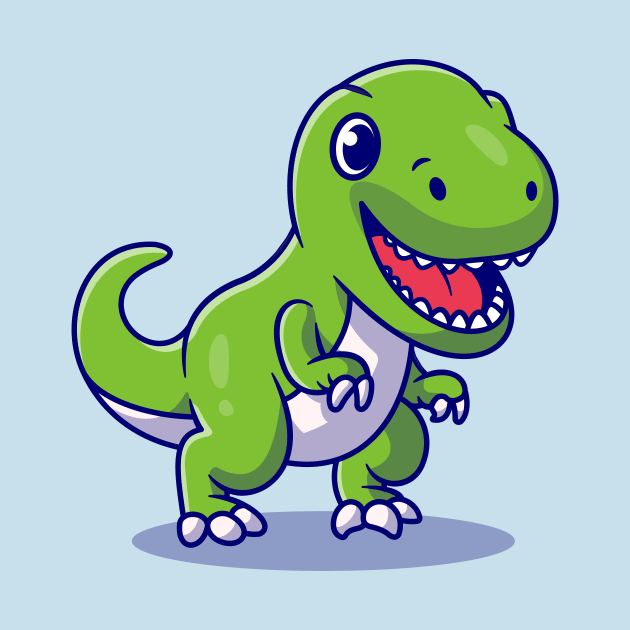 Cute Dino Smiling Cartoon by Catalyst Labs