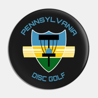 Pennsylvania Disc Golf - State Flag Black Pin