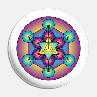 Metatron's Cube Merkaba Pin