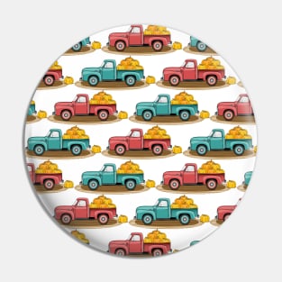 Pumpkin Truck Pattern Pin