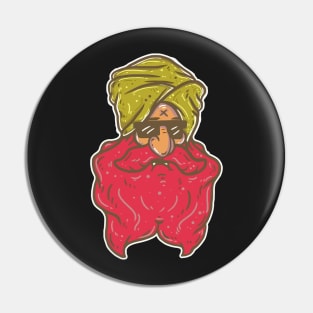 Sultan Of Pink Beard Pin