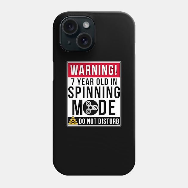 Fidget Spinner 7 Year Old In Spinning Mode Birthday Gift Idea For 7 Phone Case by giftideas