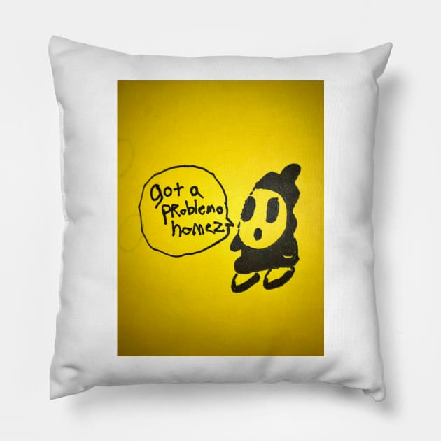 Shy guy Pillow by dongovision 