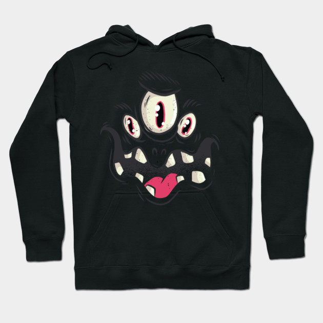 monster face hoodie
