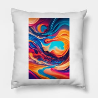 Flowing colors Pillow