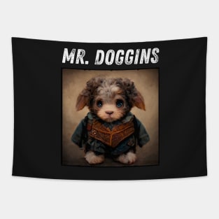 Mr. Doggins - Dog in Medieval Clothing - Pet - Fantasy - Funny Cute Puppy Tapestry