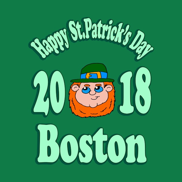 Happy St.Patrick's Day Boston 2018 leprechaun by Eric03091978