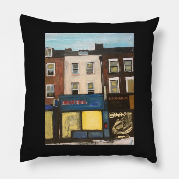 Islington, Indian Restaurant Pillow by golan22may