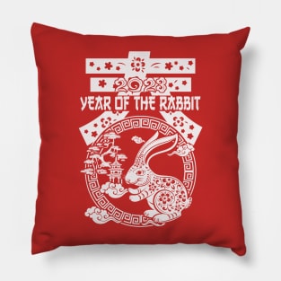 Year of the Rabbit Chinese Zodiac - Chinese New Year 2023 Pillow