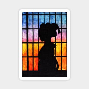 Watercolor - The shadow of sunset Magnet