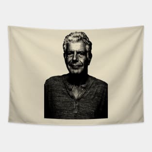 80s Retro Style Anthony Bourdain Tapestry