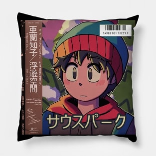 Vaporwave anime cartoon aesthetic Pillow