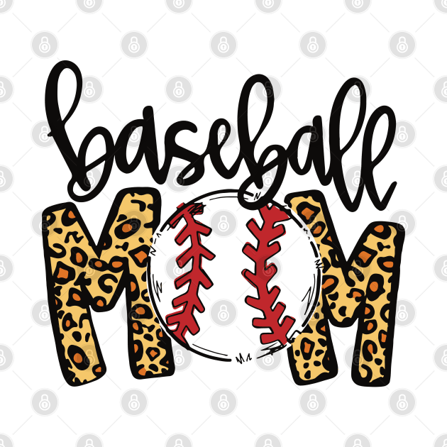 Baseball Mom Leopard - Mothers Day by lightsdsgn