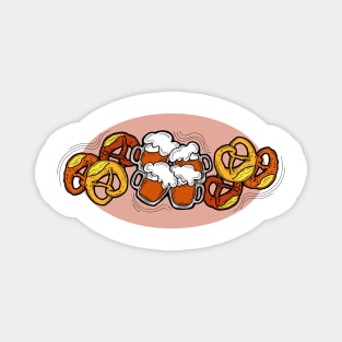 Octoberfest friends team gift. Magnet