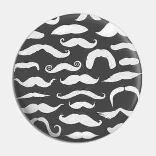 Moustaches Collage Pin