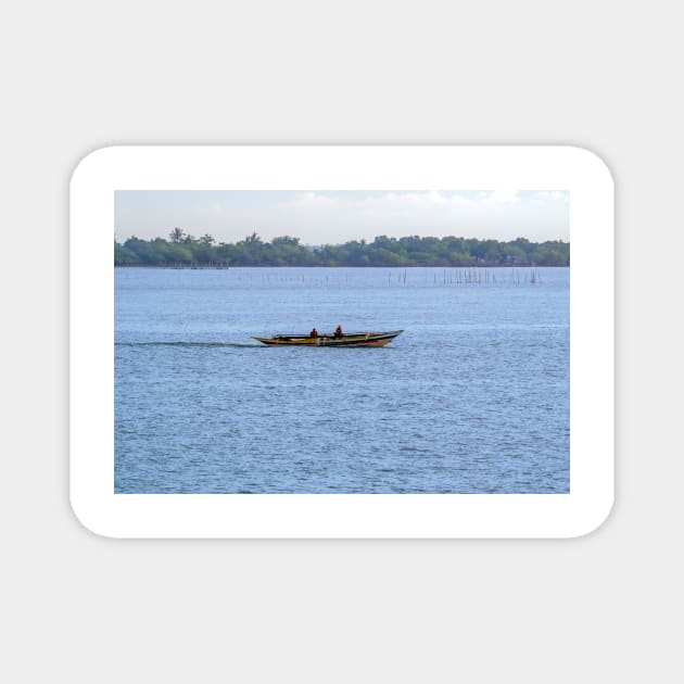 Fishing Boat, Boracay Island, Philippines Magnet by likbatonboot