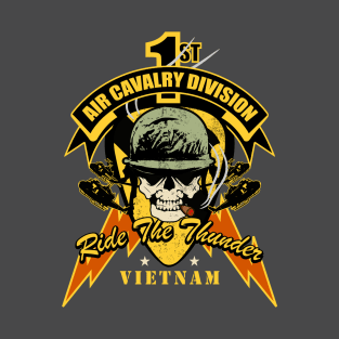 1st Air Cavalry Division Air Cav - Ride The Thunder T-Shirt