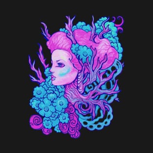 Blue Posy Spring Dryad T-Shirt