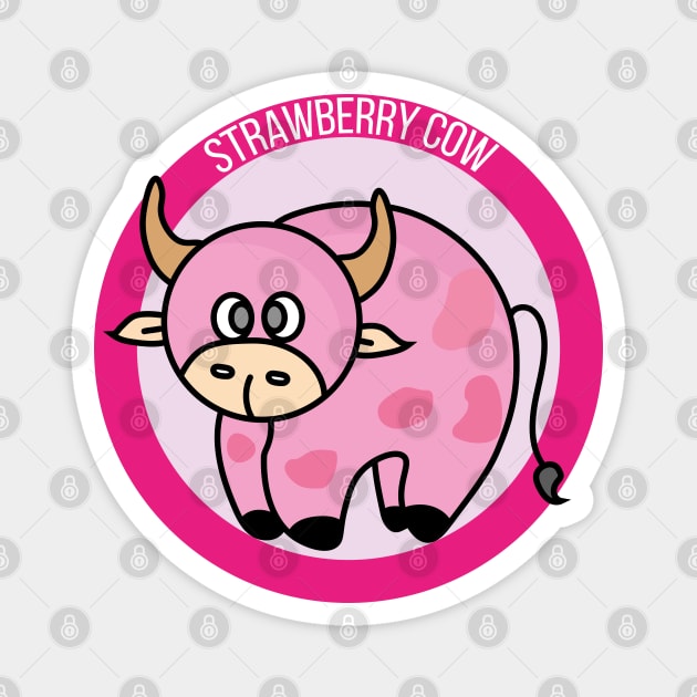 Strawberry Cow Costume Cute Design Ideas Cartoon Magnet by DiegoCarvalho