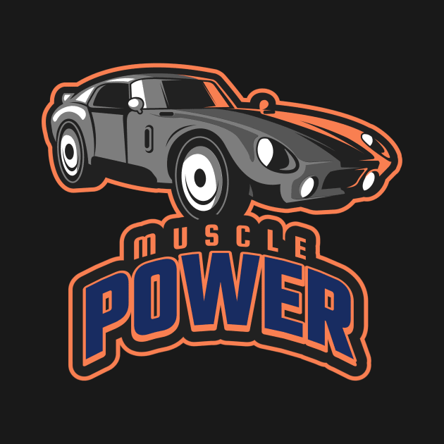 Muscle Power Vintage Car by vukojev-alex