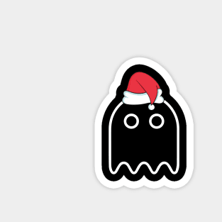 Pacman Ghost Christmas Magnet