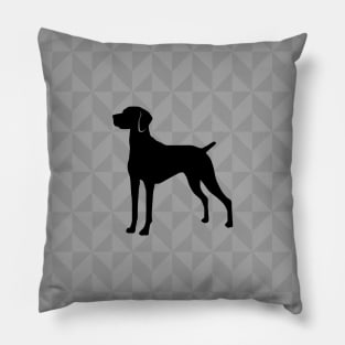 Hungarian Vizsla Dog Lover Gift - Scandi Geometric Silhouette Pillow