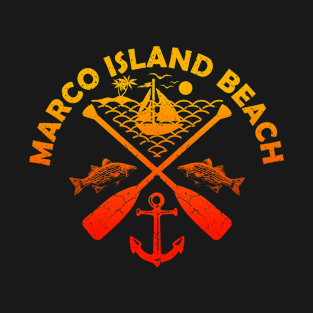 Marco Island Beach, America, Boat Paddle T-Shirt