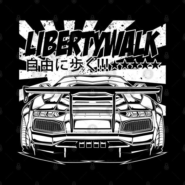 Libertywalk Aventador (White Print) by idrdesign