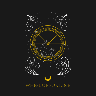 Wheel of Fortune - Tarot Cats T-Shirt