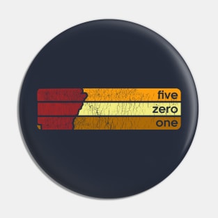 501 - Retro Lines Pin