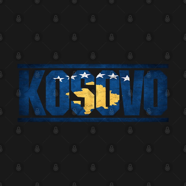 Kosovo Retro Flag for Men Women Kosovo National Pride by Henry jonh