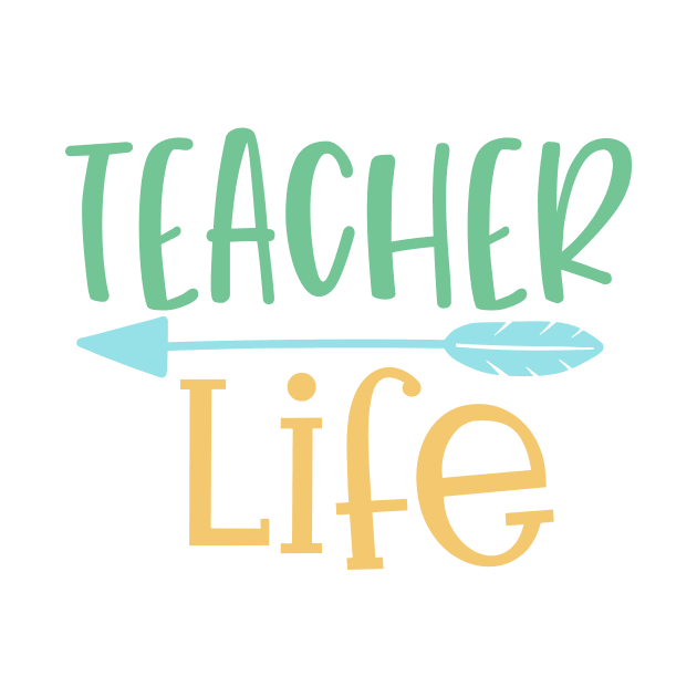 Teacher Life Unique Design For Teacher Gift Theme Evergreen by 3dozecreations