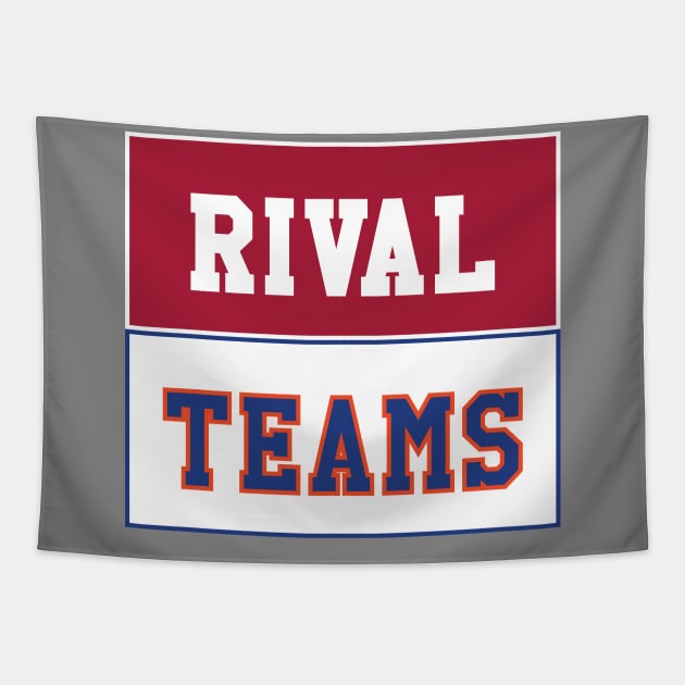 Rival Teams | Alabama vs Auburn Tapestry by Rad Love