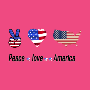 Peace Love America T-Shirt