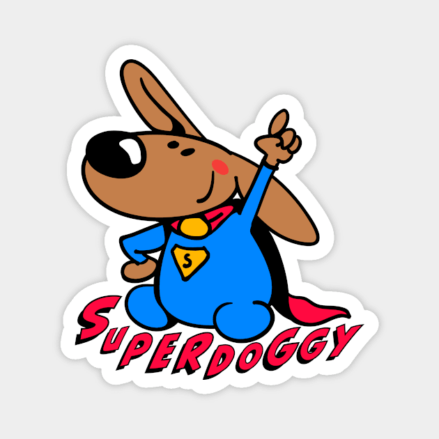 Super Doggy Magnet by schlag.art