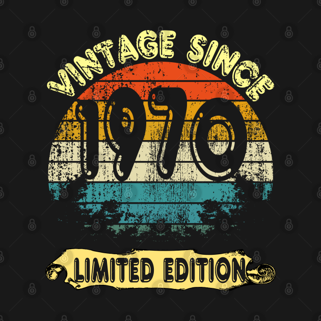 Disover vintage since 1970/ Classic 1970 Limited Edition/ 51st birthday gift - Vintage 1970 - T-Shirt