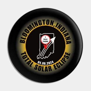 Bloomington Indiana Total Solar Eclipse 2024 Pin