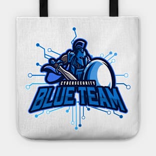 Cybersecurity Spartan Circuits Blue Team Gamification Logo Tote