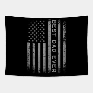 Best Dad Ever Flag Patriotic USA Funny for Dad Father Tapestry