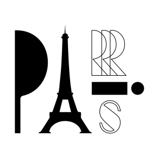 Paris Tower Lettering T-Shirt