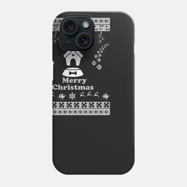 Merry Christmas Dog Phone Case by bryanwilly