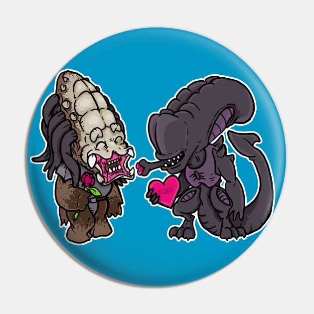 Alien Love Pin by HaddyTheCreator